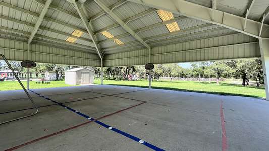 Hudson Primary Academy Outdoor PE shelter in Hudson
