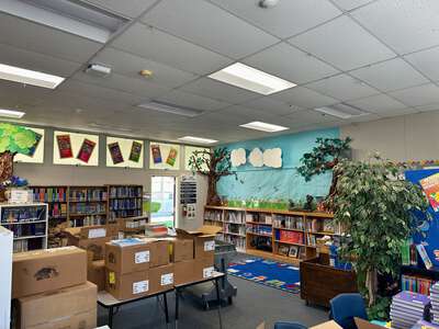 Birney Elementary School Library in Fresno
