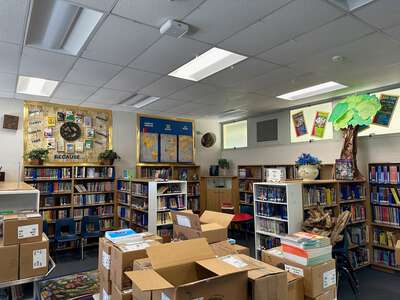 Birney Elementary School Library in Fresno