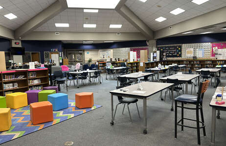 Kimbrough Middle School Library in Mesquite