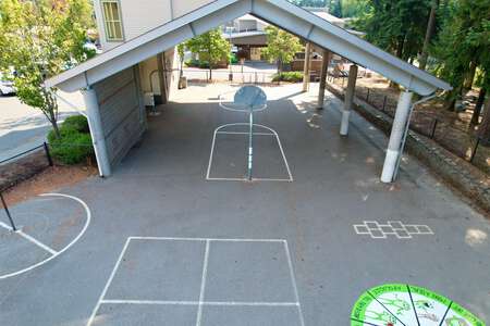 Juanita Elementary School Outdoor Basketball Courts in Kirkland