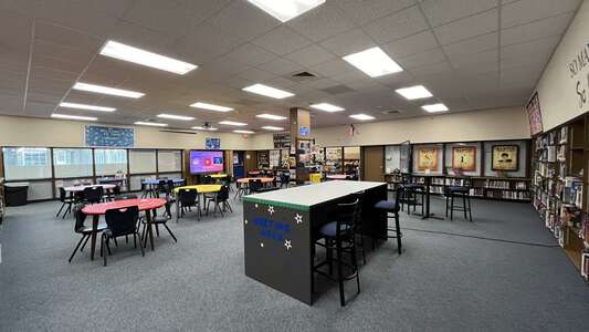 Aldine High School Library in Houston