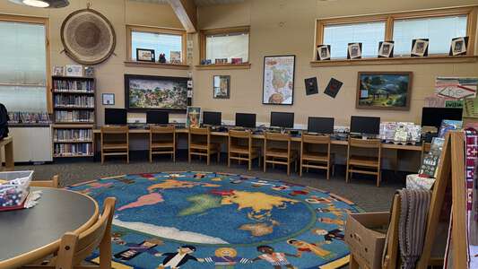 Crocker Farm Elementary School Library in Amherst