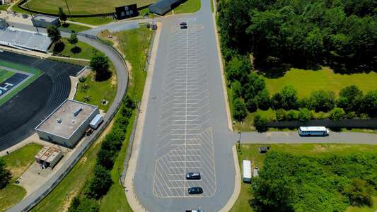 William Amos Hough High School Parking Lot - Fields in Cornelius 2