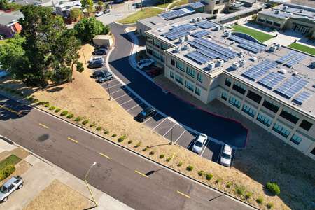 Parkside Middle School Parking Lot - Front in San Bruno