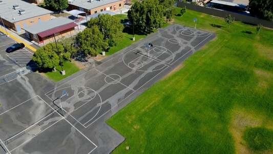 Milor/Zupanic High School Blacktop / Basketball Courts in Rialto 3
