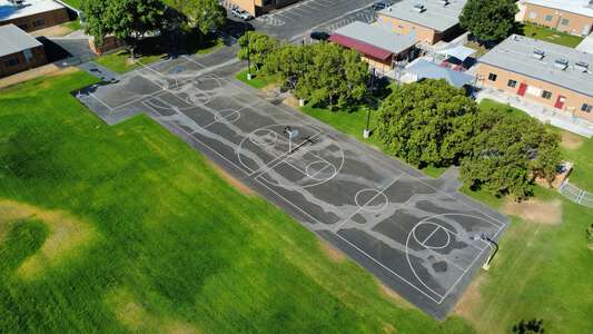 Milor/Zupanic High School Blacktop / Basketball Courts in Rialto 4