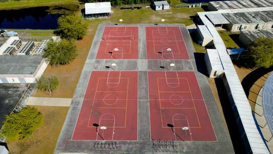 Creekside High School Outdoor Basketball Courts in St. Johns 2