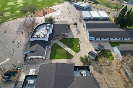 Irene B. West Elementary School Quad in Elk Grove
