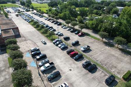 Knippel Education Center Parking Lot - Back in Houston 2