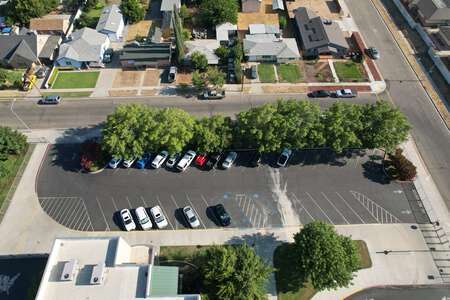 Olmos Elementary School Parking Lot - Side in Fresno