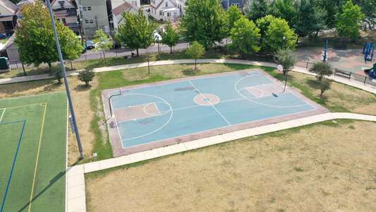 North-Grand High School Outdoor Basketball Courts in Chicago