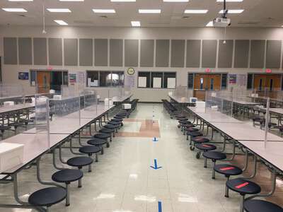 Barbara Jordan Elementary School Cafeteria in Austin