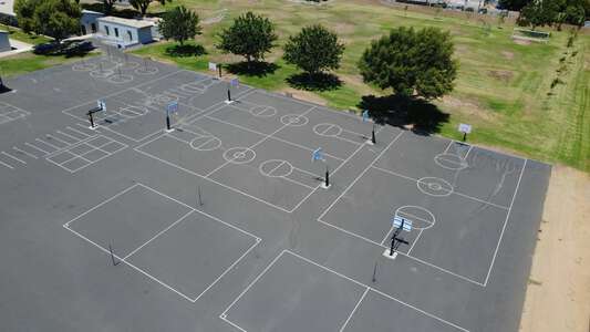 Merle S. Casey  Elementary School Blacktop / Basketball Courts in Rialto 4