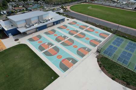 South Valley Middle School Basketball Courts in Gilroy