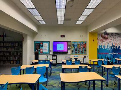 Lamar Louise Curry Middle School Library in Miami