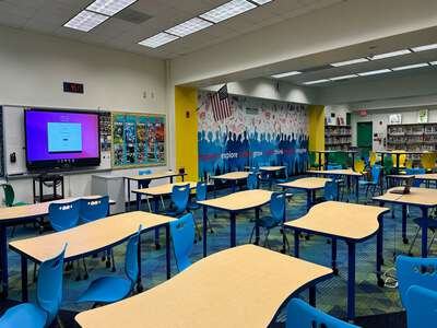 Lamar Louise Curry Middle School Library in Miami