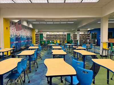 Lamar Louise Curry Middle School Library in Miami
