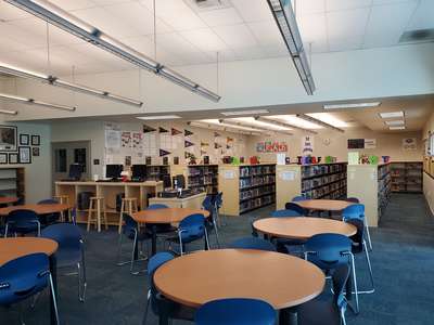 Villegas Middle School Library in Riverside