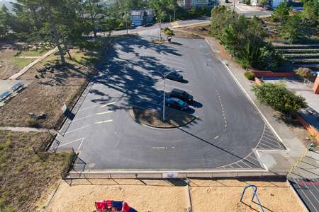 Portola Elementary School Parking Lot - Front in San Bruno