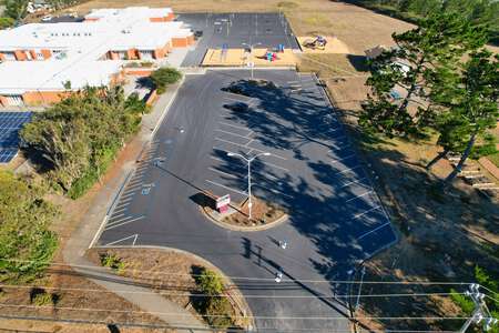 Portola Elementary School Parking Lot - Front in San Bruno