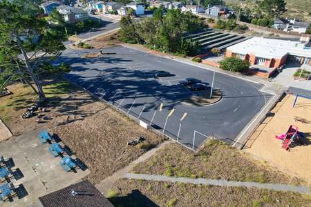 Portola Elementary School Parking Lot - Front in San Bruno