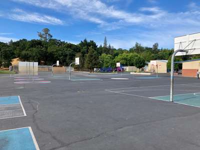 Parkmead Elementary Outdoor Basketball Courts in Walnut Creek