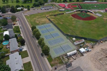 Highland High School Tennis Courts in Pocatello