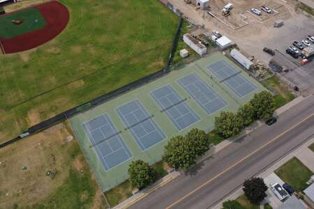 Highland High School Tennis Courts in Pocatello