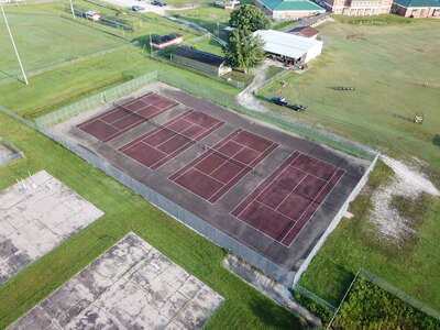 Crescent City Jr Sr High School Tennis Courts in Crescent City