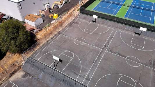 Bret Harte Union High School Outdoor Basketball Courts 3 in Angels Camp 2