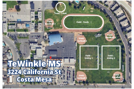 TeWinkle Middle School (7-8) Field - Baseball 2 in Costa Mesa