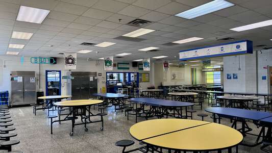 Annie Webb Blanton Elementary School Cafeteria in Dallas
