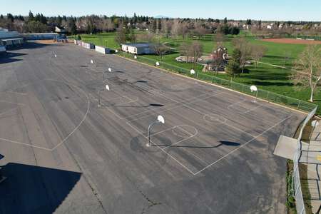Stone Lake Elementary School Outdoor Basketball Courts in Elk Grove