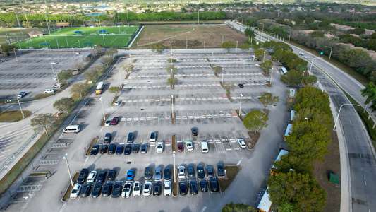 Cypress Bay High School Parking Lot - North in Weston