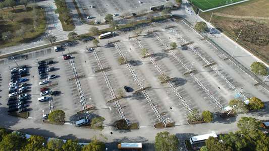Cypress Bay High School Parking Lot - North in Weston