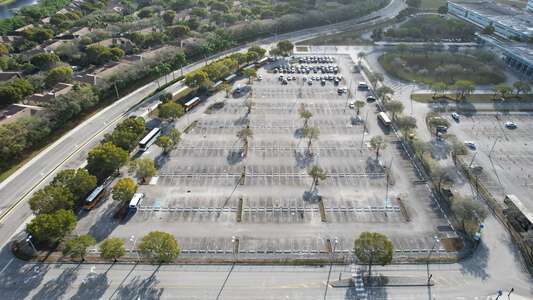 Cypress Bay High School Parking Lot - North in Weston