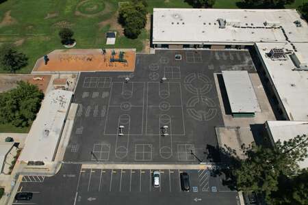Starr Elementary School Outdoor Basketball Courts in Fresno