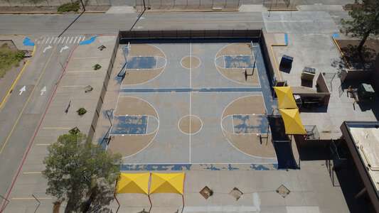 Hueco Elementary School Outdoor Basketball Courts in Socorro 2