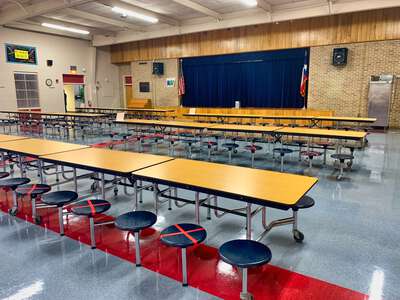Odom Elementary School Cafeteria w/ Stage in Austin