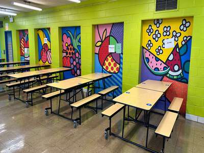 Suder Montessori Magnet Elementary School Cafeteria in Chicago