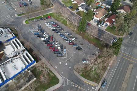 Valley High School Parking Lot - Visitors in Sacramento