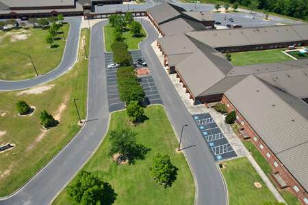 Gold Hill Elementary School Parking Lot - Front in Tega Cay