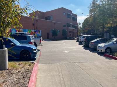 W B Travis Academy Vanguard for the Academically Talented and Gifted Parking Lot in Dallas 2