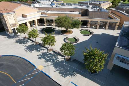 Cypress Village Elementary School Front Outdoor Area in Irvine