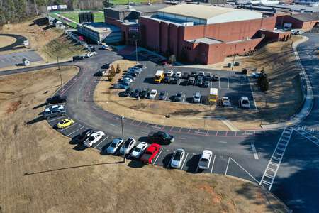 North Forsyth High School Raider Arena Parking Lot in Cumming