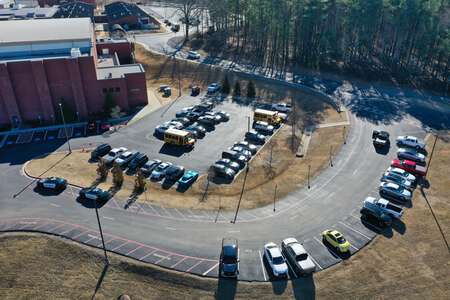 North Forsyth High School Raider Arena Parking Lot in Cumming