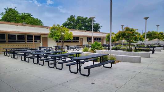 Jefferson Middle School Lunch Benches in Torrance