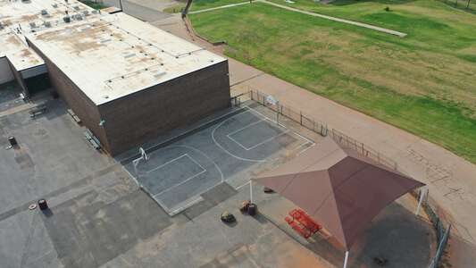 Carl Albert Middle School Outdoor Basketball Courts in Midwest City 2