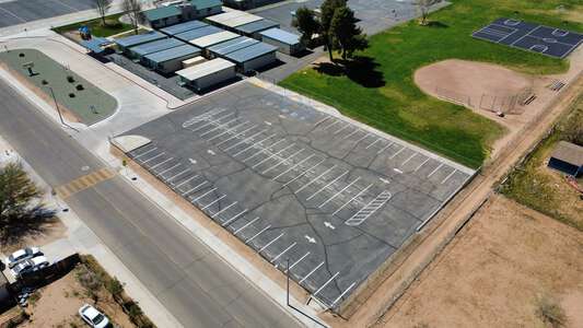Rancho Verde Elementary Parking Lot - Side in Apple Valley 2